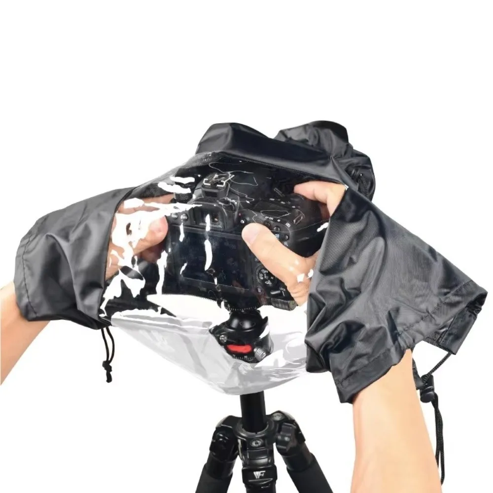 Universal Waterproof Camera Cover Rainproof Adjustable Rain Cover Transparent Raincoat Protector