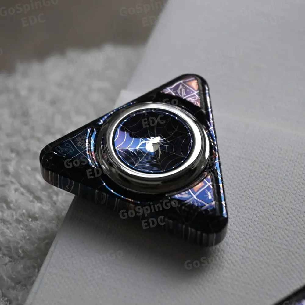 Blacktopworks EDC Addiction ST دمشق ثلاث أوراق سبينر أدوات تخفيف القلق فيدجيت سبينر