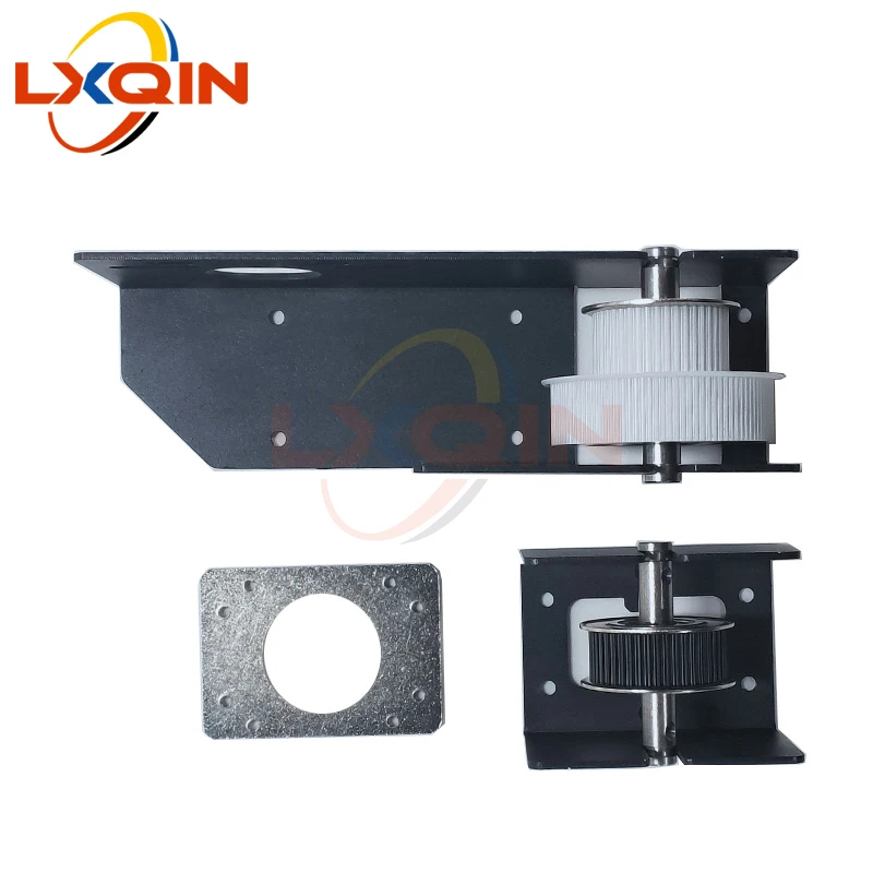 LXQIN Printer 45 teeth with holder frame driving/driven pulley timing belt pulley for Allwin Human large format printer