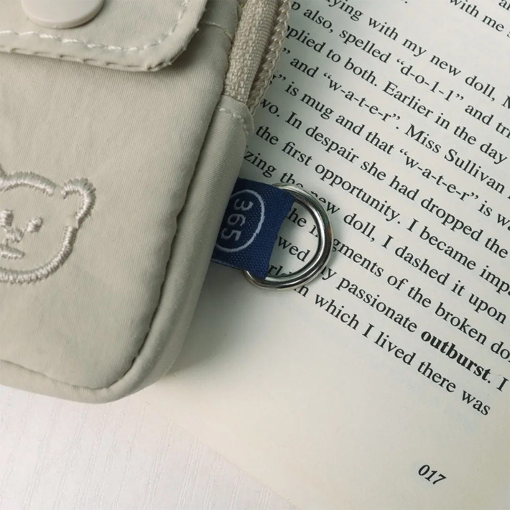 Fashion Solid Color Coin Purse Zipper Large Capacity Small Wallet Wear-resistant Card Holoder Male Female