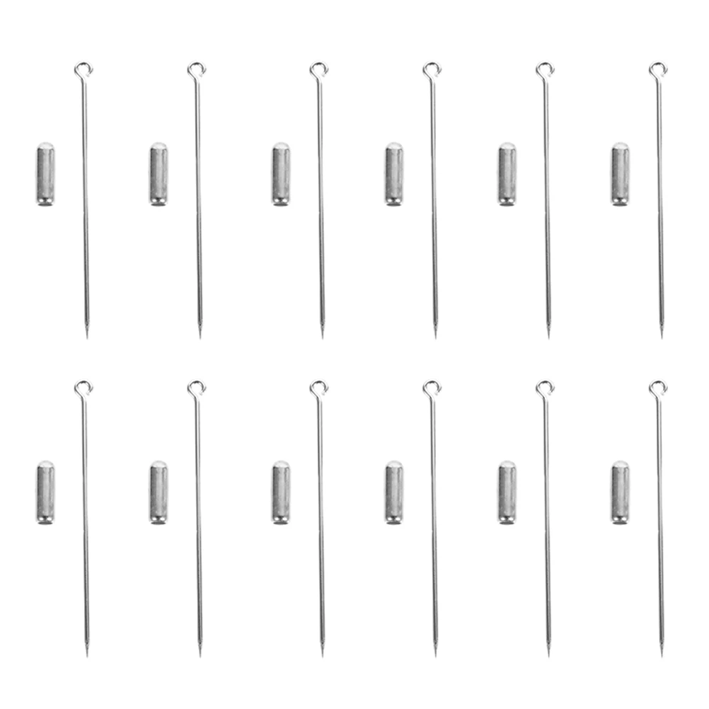 

20 Sets Copper Safety Pins for DIY Jewelry Brooches 70mm Long Needle Cap Pin Clothing Fixing Handicraft Accessories