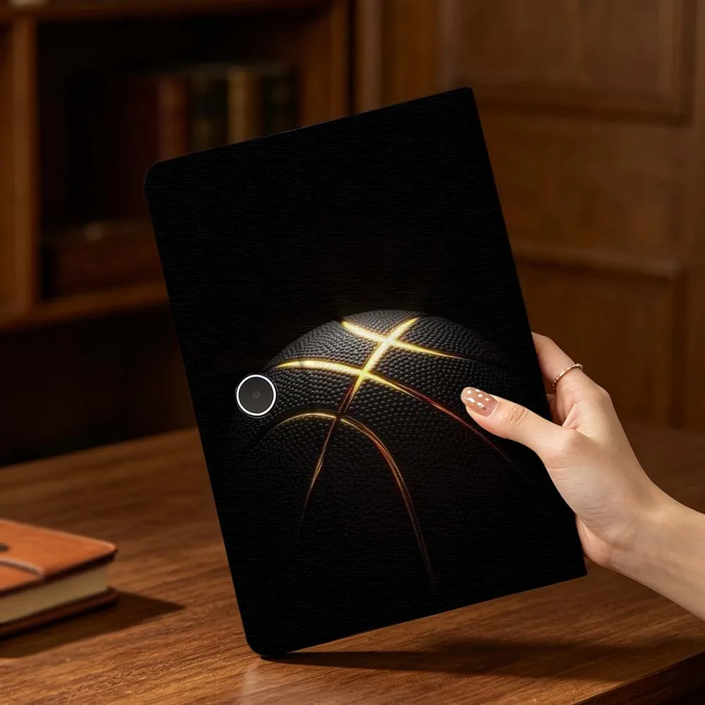 Dark Basketball Court Art Soft For OPPO VIVO IQOO OnePlus Realme Pad 3 Pro 13 12.1 11.4 11 inch Pen Tray Tablet Case