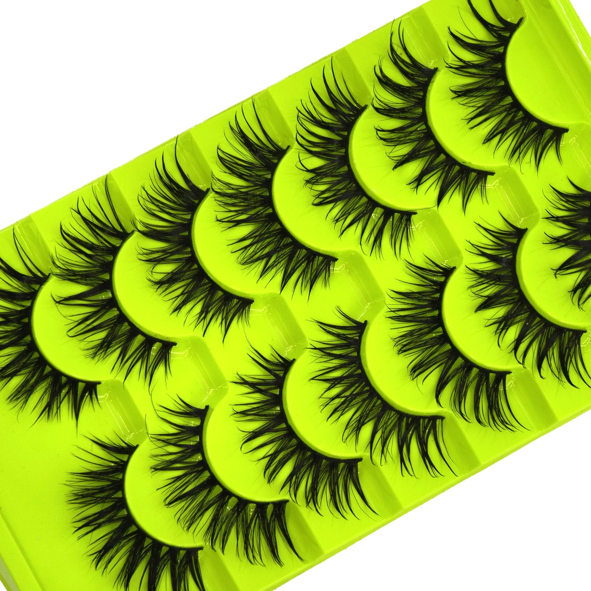 HBZGTLADFalsche Wimpern Cosplay Spiky Lashes Nerz Dramatische Manga Anime Wimpern Dicke Gefälschte Wimpern Extensions Puppe Streifen Wimpern – Detail 6