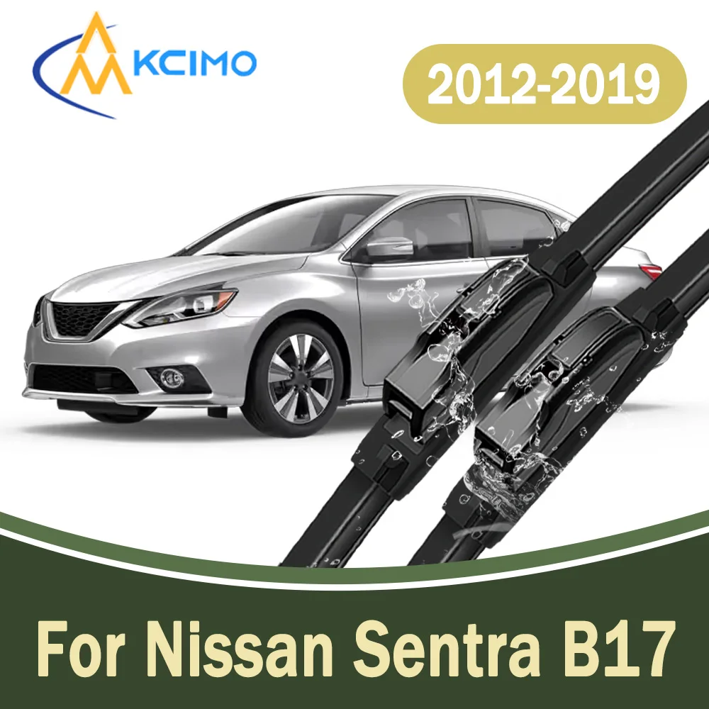 

Clear View Silent All Weather Front Windscreen Wiper Blades 2Pcs For Nissan Sentra B17 2012-2019 Windshield Replacement Parts