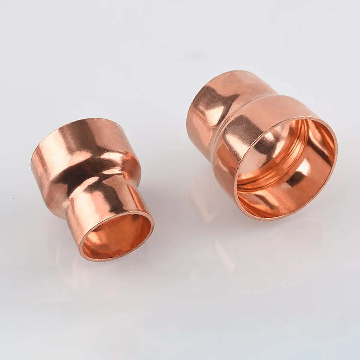 ทองแดงบริสุทธิ์ End FEED SOLDER ลดประปาท่อเชื่อมต่อ Coupler Air Conditioner ID 6.35 8 10 12.7 16 19 ถึง 42 มม.
