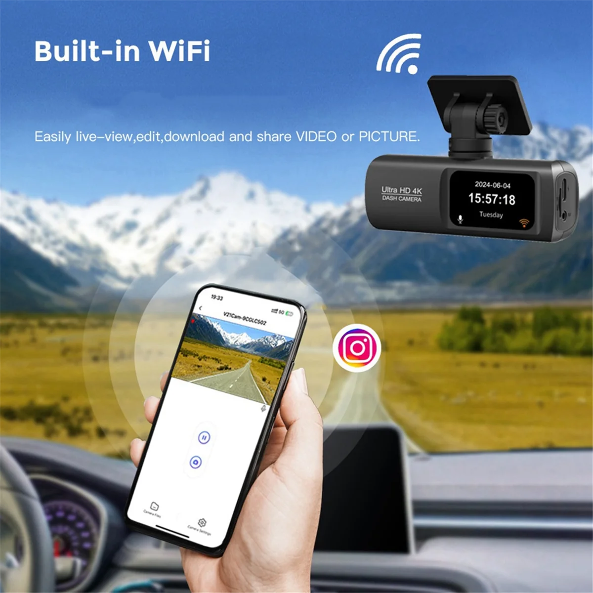 

A79K_Mobile Phone Interconnection Driving Track Vehicle Recorder B