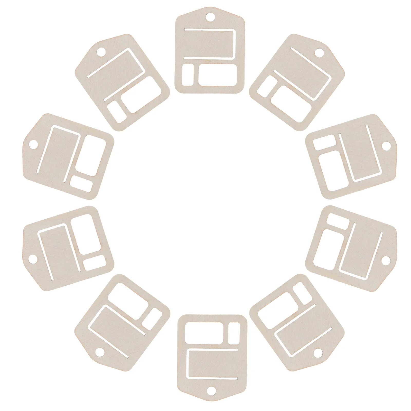 

100pcs Wooden Floss Organizer 5X4Cm Embroidery Thread Storage Tool For Diy Sewing Crafts Cross Stitch Winding Bobbins With