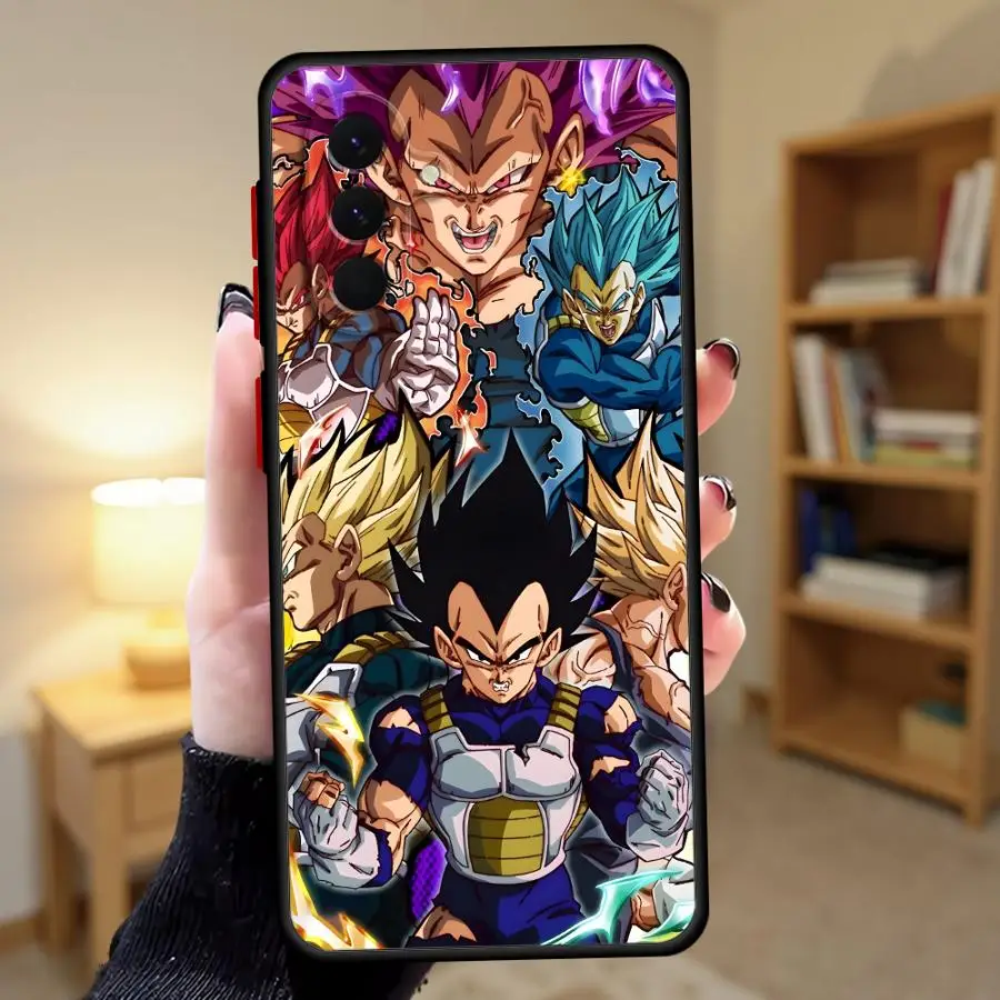 Dragon Ball Trunks Vegeta Funda Back Phone Cover Case for Samsung Galaxy A55 A25 A52 A17 A53 A23 A56 A26 A35 A14 A34 A13 A54 A24