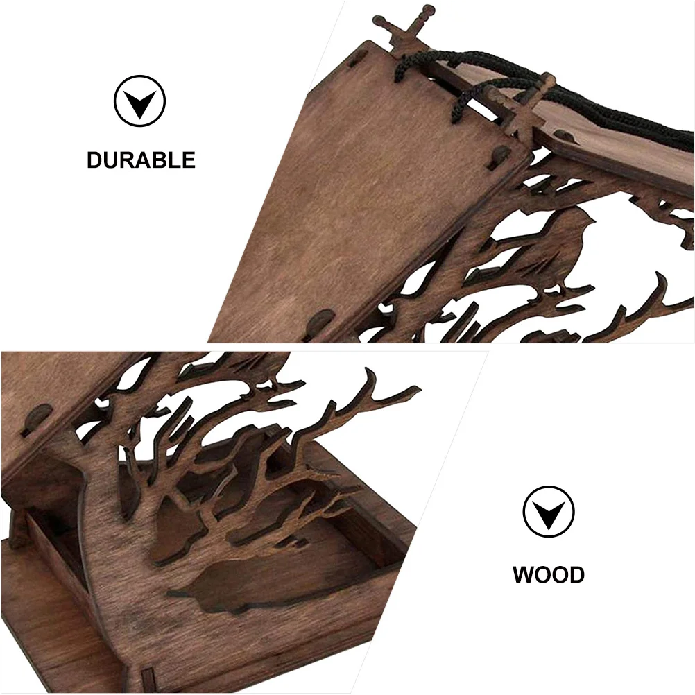 

1 set Decorative Bird Feeder House Weather Resistant Hanging Bird Feeding Container For Garden Yard Outdoor Decoration Pet