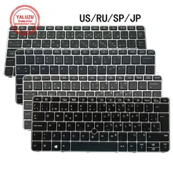 US/RU/SP/JP English/Russian/Spanish/Japanese NEW Laptop Keyboard For HP EliteBook 725 G3 725 G4 820 G3 820 G4 828 G3 828 G4