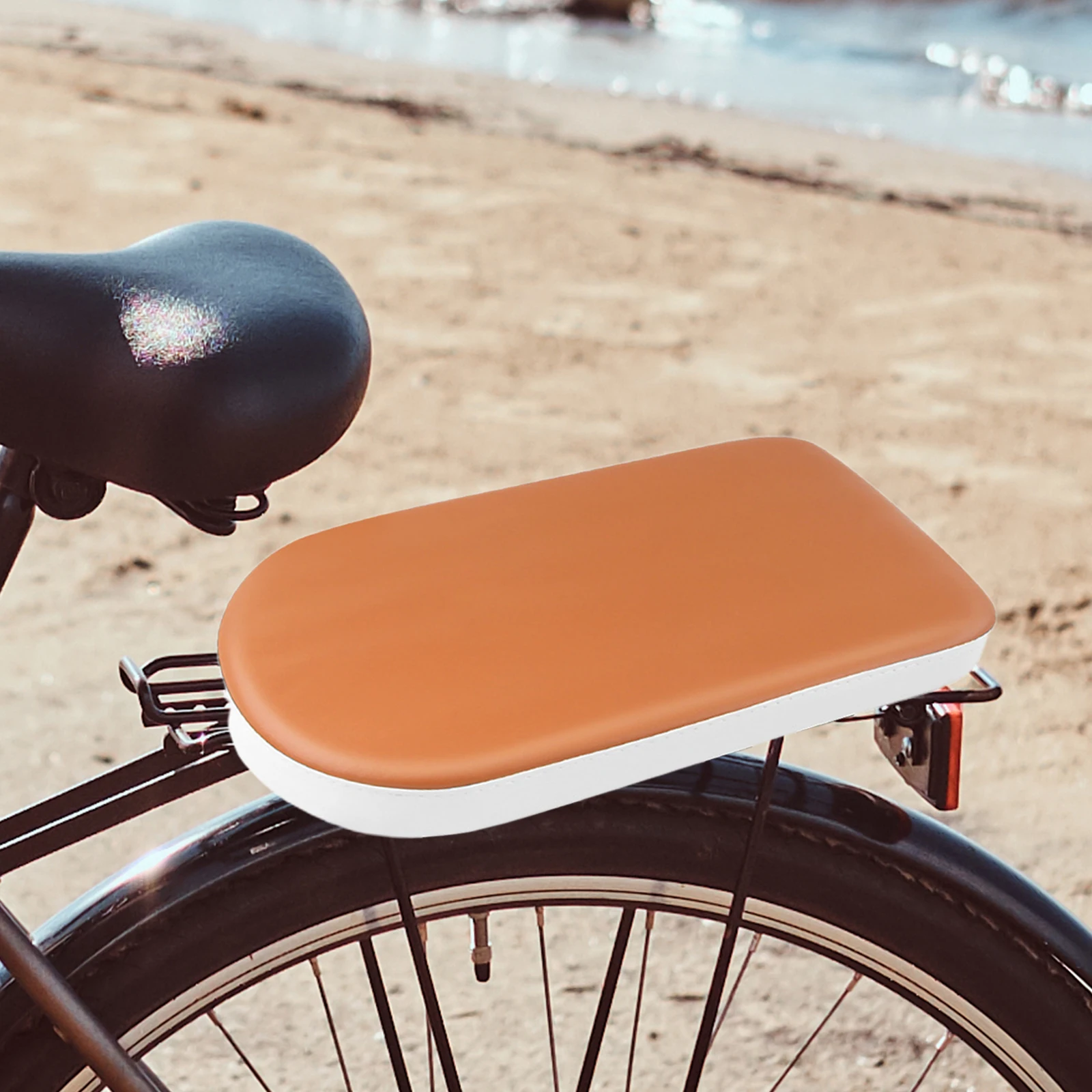 Fiets Achterbank Comfortabel PU Fietsstoeltje Mountainbike Dik Achterrek Zitkussen Universele Fiets Kind Achterbank