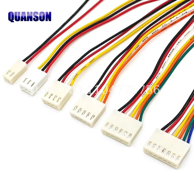 10PCS 10CM/20CM/30CM KF2510 2/3/4/5/6/7/8/9/10 PIN connector plug with cable wire 2.54MM PITCH 2P/3P/4P/5P/6P/7P/8P/9P/10P/12P