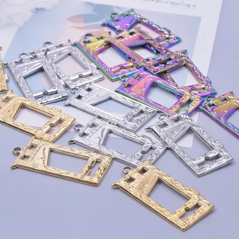 빈티지 할로윈 길로틴 참, 수제 스테인레스 스틸 마녀, 고딕 펑크 남성 목걸이, 쥬얼리 제작, 6 개/로트