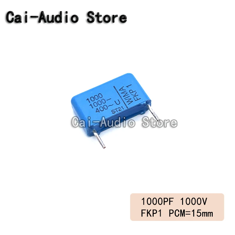 2PCS/5PCS/10PCS/Lot Brand NEW Germany WIMA FKP1 1000V 1000PF 1000V 102  0.001UF Film Capacitor 1000v1000pf 102 Pitch 15mm