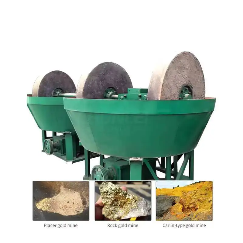 Attrezzatura per l'estrazione della padella bagnata Smerigliatrice per minerale d'oro Hine Mulino per padella bagnata con alta qualità