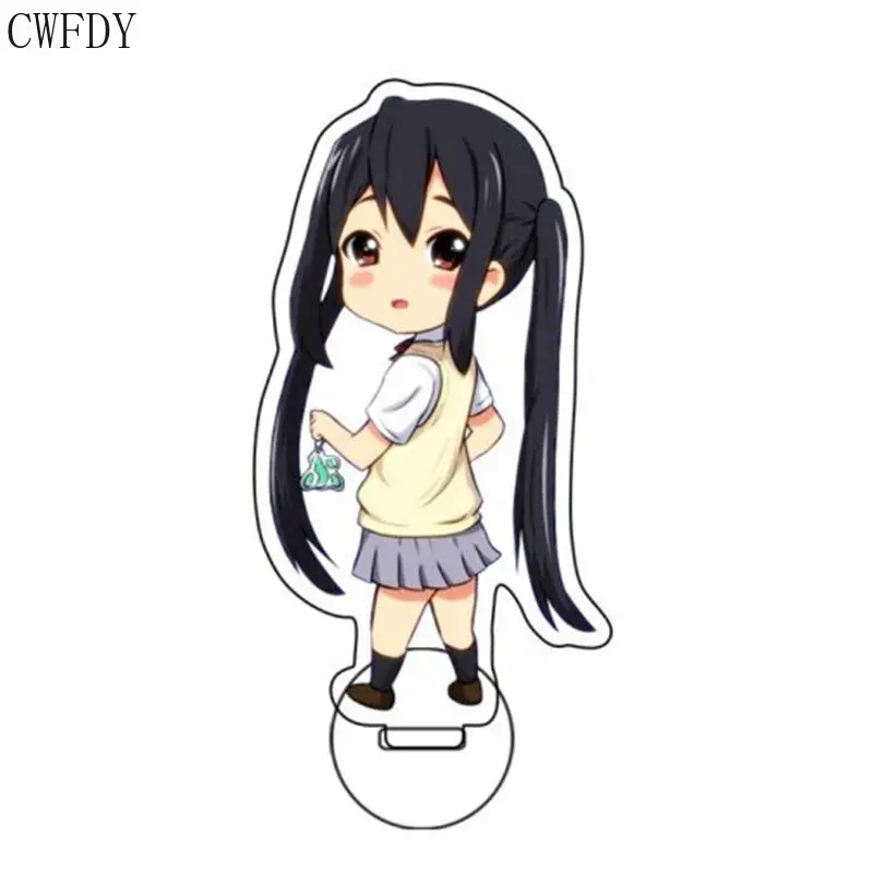 Cute K-ON! Figures Arcylic Stand Hirasawa Yui Akiyama Mio Nakano Azusa Anime Keychain Desk Display Collection Charm Llavero 10CM