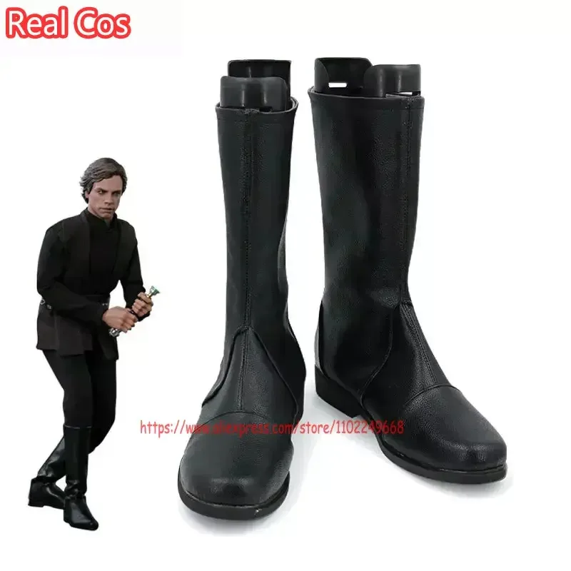 

RealCos Luke Cosplay Shoes Halloween Carnival Boots Skywalker Cosplay Prop PU Leather Shoes Custom Made