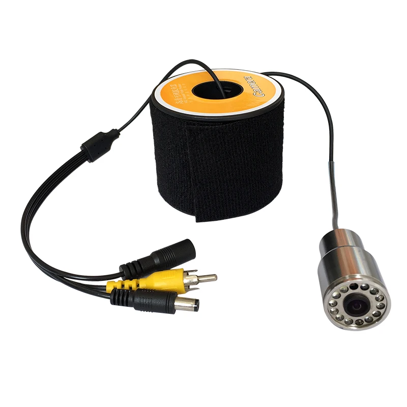

15m Cable Fish Finder 1000TVL HD IP68 Waterproof Underwater Fishing Camera with 150 Angle and 12Pcs White LED Lights