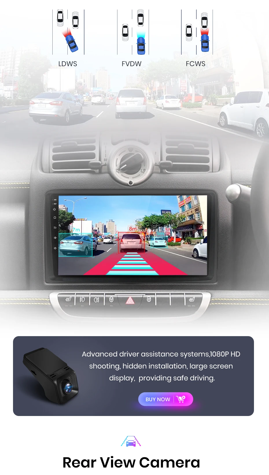 Junsun Carplay Android Auto Autoradio für Smart Fortwo 451 2005 - 2010 Intelligentes System Stereo Multimedia Autoradio ﻿ – Detail 15