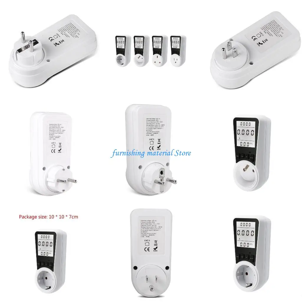 

Y5GD Small Power Consumption Energy Meter Electricity Monitor with LCD Backlight