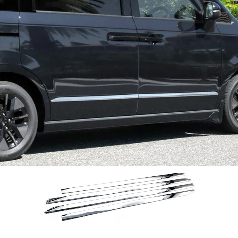 new Car Accessories For Honda Stepwgn RP6 8 2022 2023 2024 ABS Chrome Door Side Body Molding Cover Kit Trim 4PCS