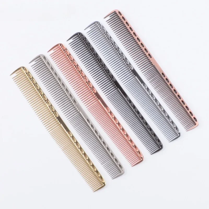 Space Aluminuml Hair Comb Pro Hairdressing Combs расческа для волос Hair Cutting Dying Hair Brush Barber Tools Salon Accessaries