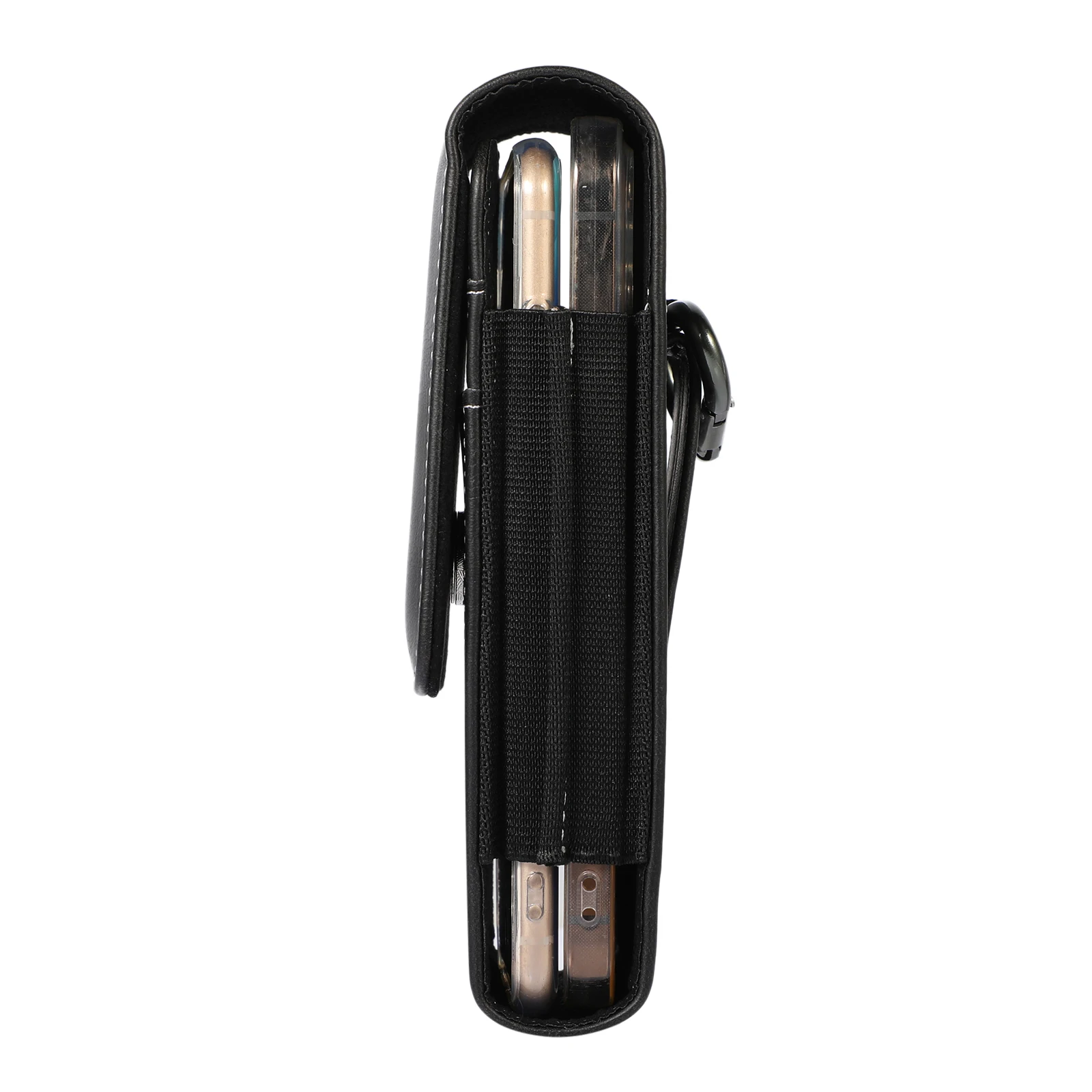 Leather Dual 2 Pouch Two Mobile Phone Belt Clip Case Holder For iPhone 16 15 13 Samsung Xiaomi Redmi Man Tool Waist Bag Holster
