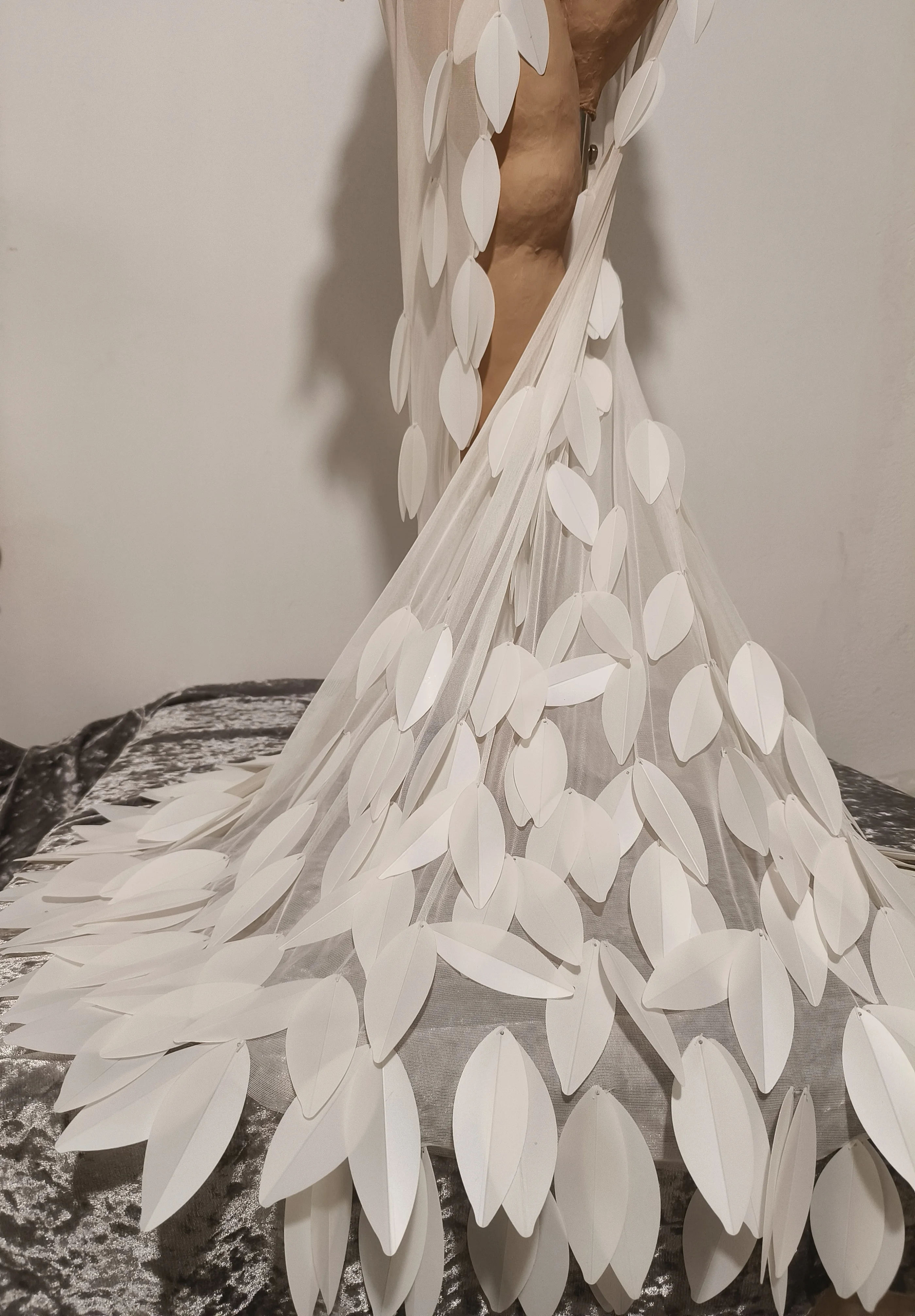 Elegante Glanzende Parels Strapless Mesh Sheer Maxi Jurk Vrouwen Avond Verjaardagsfeestje Sexy Nachtclub Bar Prestaties Stadiumkostuum