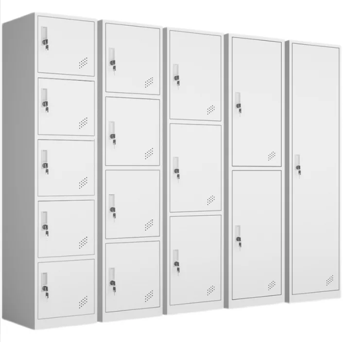 أثاث مكتبي معدني من الفولاذ بثلاثة أبواب، خزانة ملابس منزلية، خزانة ملفات للاستخدام المنزلي أو المكتب #5