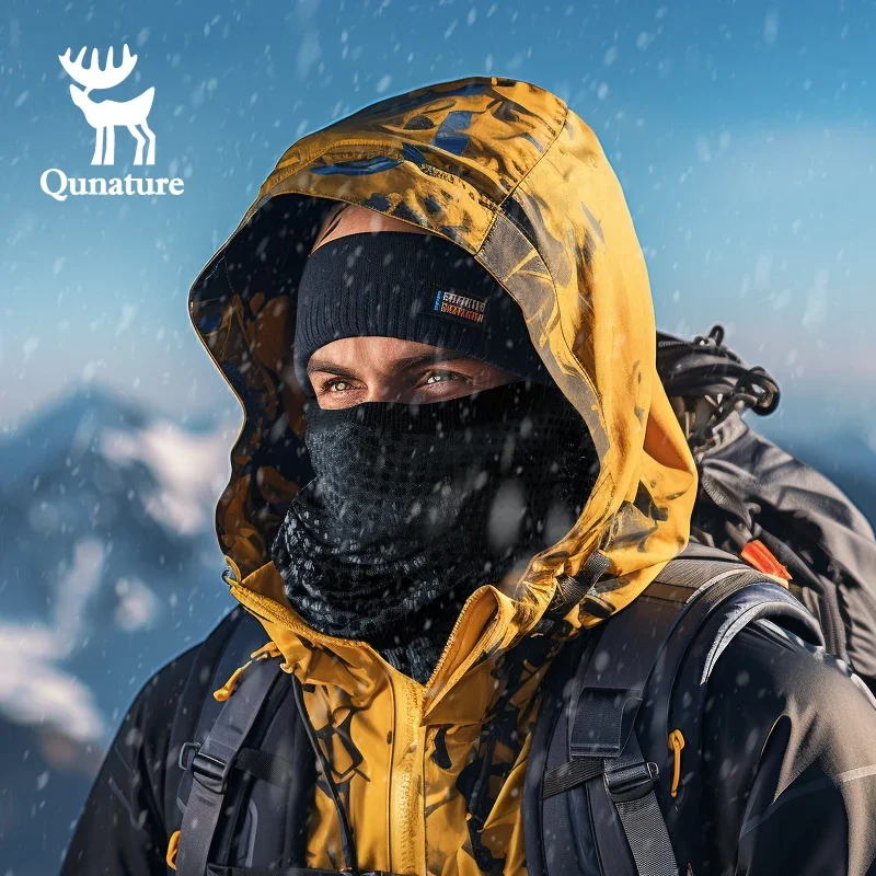 Qunature esquí snowboard mascarilla Bandana térmica mantener caliente cuello polaina transpirable deportes de invierno senderismo patinaje bufanda de esquí