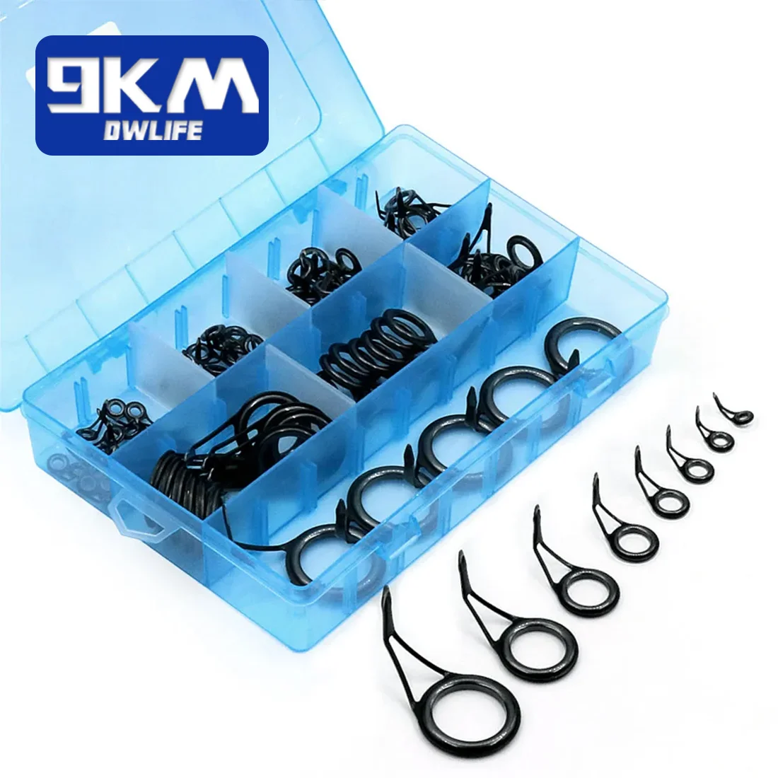 8~105Pcs Spinning Fishing Rod Guide Telescopic Rod Repair Kit Stainless Steel Ceramics Ring Fishing Rod Building Replacement Set