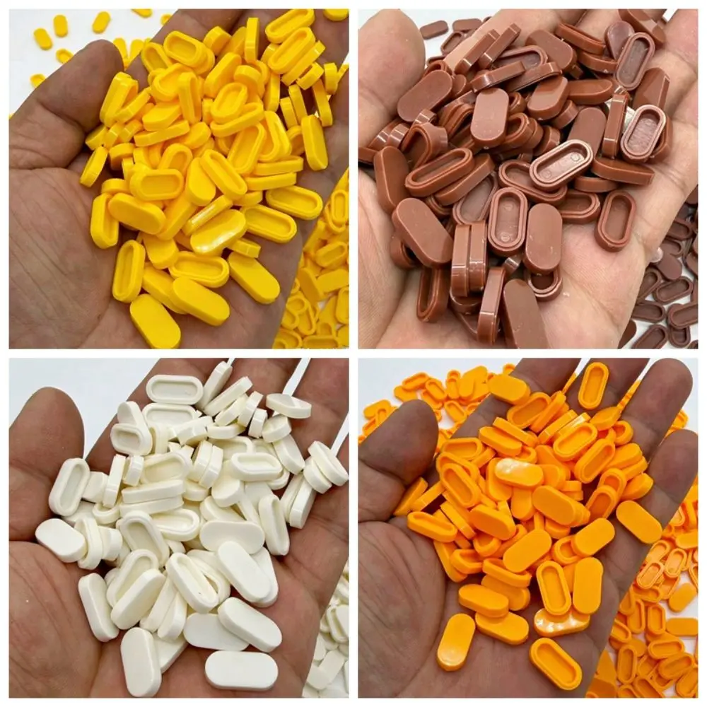 Oval Indented Granules Beads Filler Slime Fillers Handmade DIY Squishy Bobo Ball 100g Small Pinch Stuffing Building Blocks