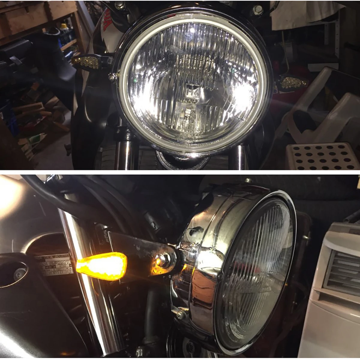 Universal LED Motorcycle Turn Signal Light 12v Waterproof Amber Flasher Indicator Rear Tail Lamp For Motorbike Blinker Accessori image 6