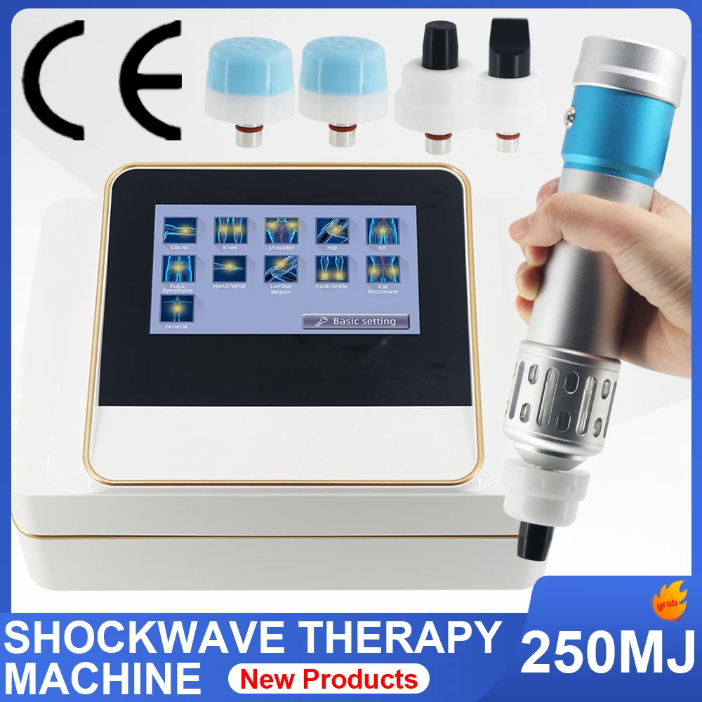 250MJ Shockwave Device Professional Shock Wave Therapy Machine Effective ED Massager Neck Relief Pain Body Relaxing Treatment