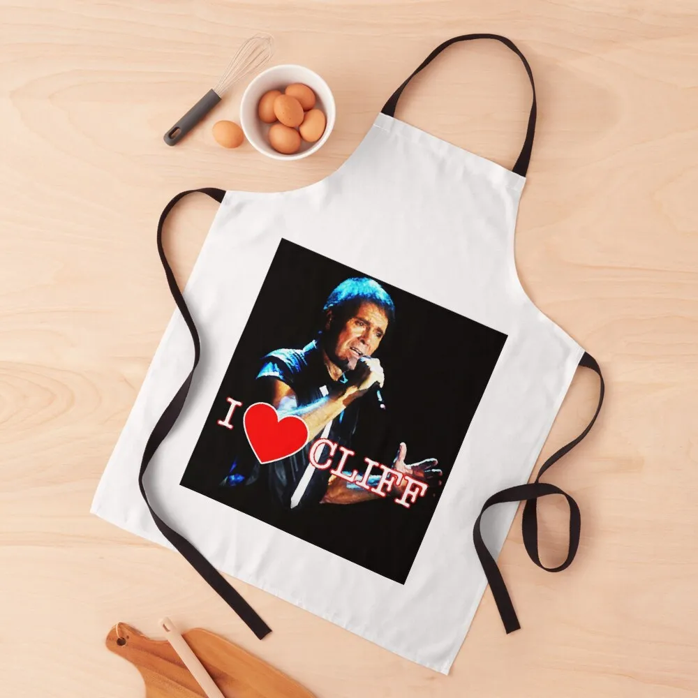 

Day Gift Best Of Cliff Richard Rock And Roll Singer Gift Music Fans Apron Camping Restaurant Waterproof women Apron