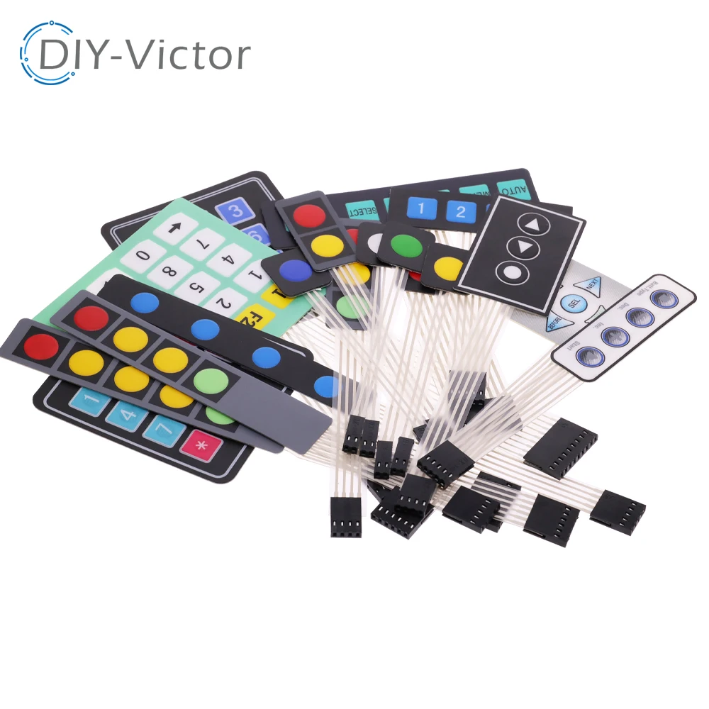 1/2/3/4/6 Key Button Membrane Switch / 3*4 4*4 4X5 Matrix Array Keyboard / 1*6 Keypad Control Panel for Arduino Diy Kit