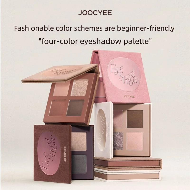 

Four-color In Earth Tones For Everyday Smoky Facial Light Makeup, Nude Color, Yozor Eyeshadow Palette