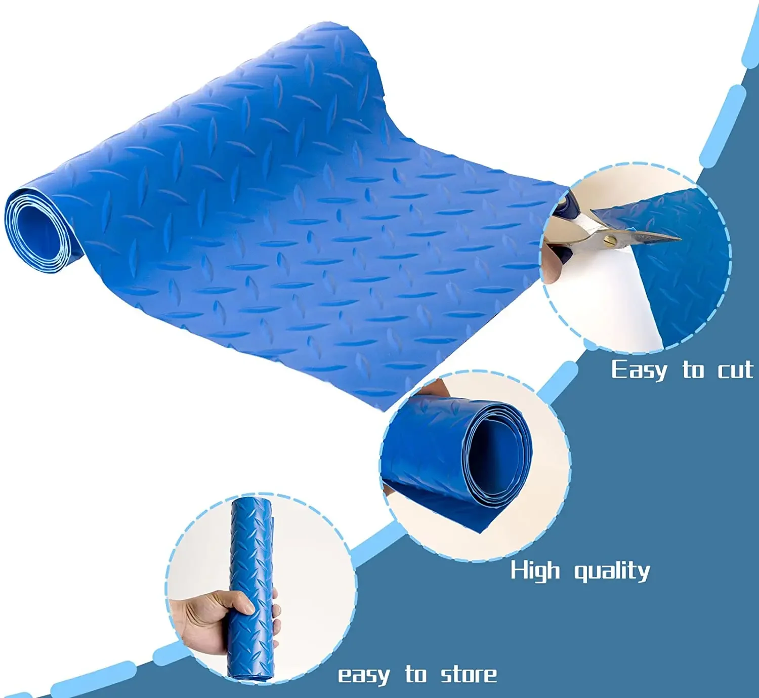 Pool Stair Mat  Pool Ladder Pad Easy To Cut PVC Swimming Pool Step Mat with Non-Slip Texture for Household