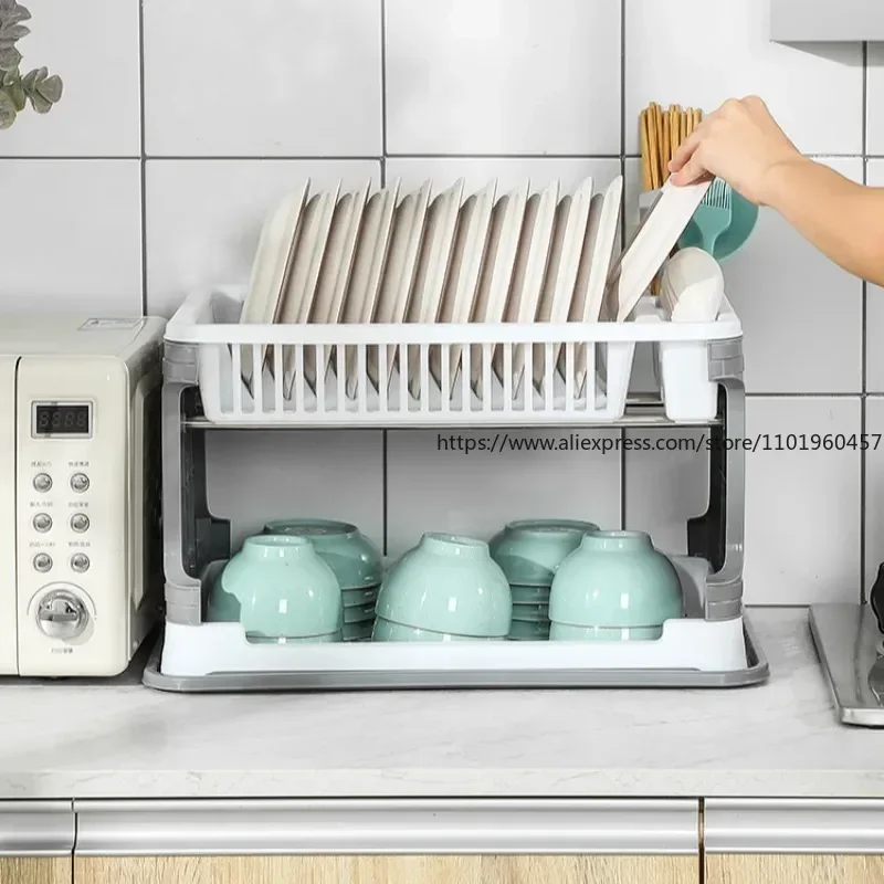 

Starley-сливные тарелки и очки-2 уровня-сливные тарелки из ротанга, пластиковая раковина, белые/серые кухонные предметы