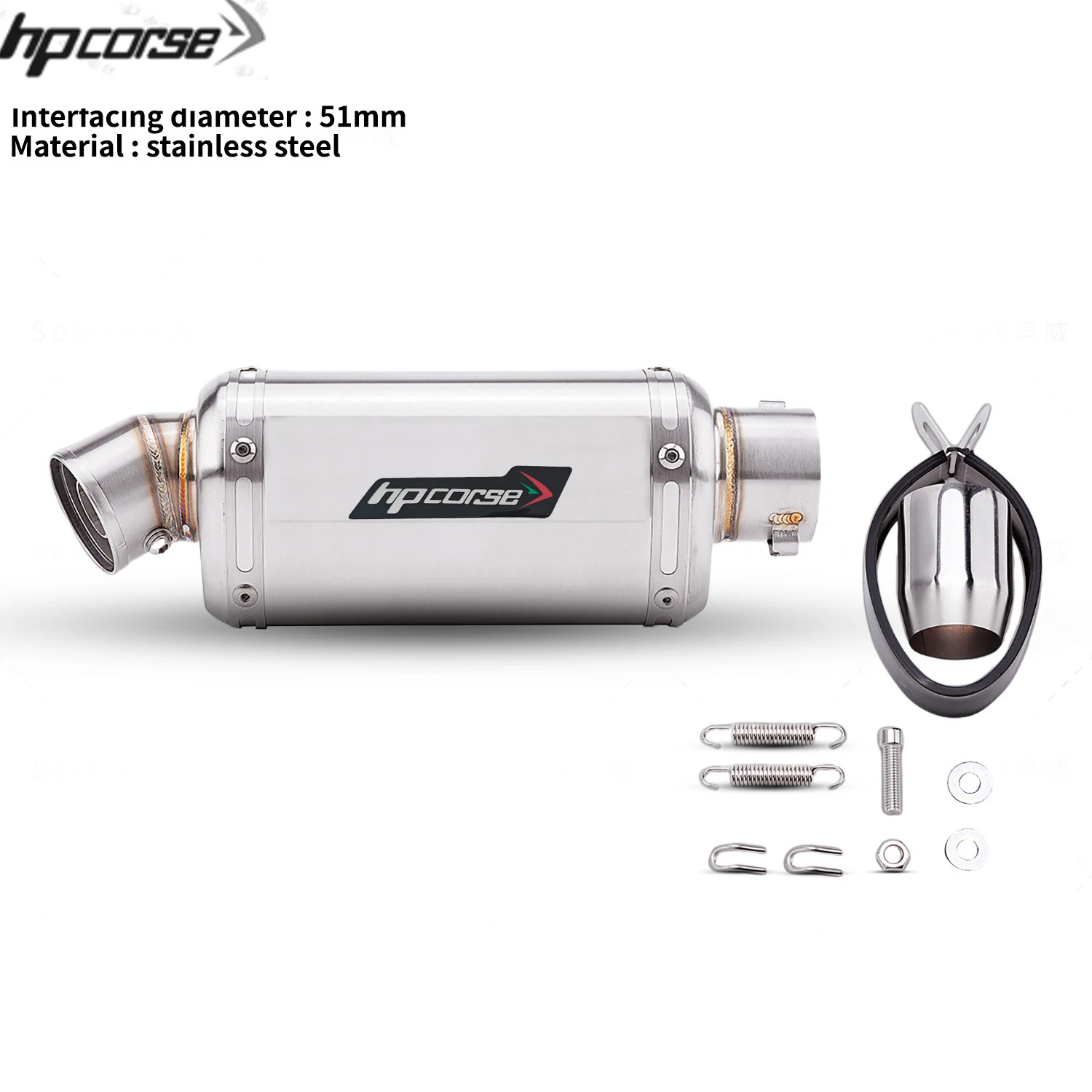 Universal Motorcycle Exhaust Tail Pipe Modify T98 Dripping Muffler with DB Killer For 250SR 400NK VERSYS650 XSR700 NSS350 ZT125 image 3