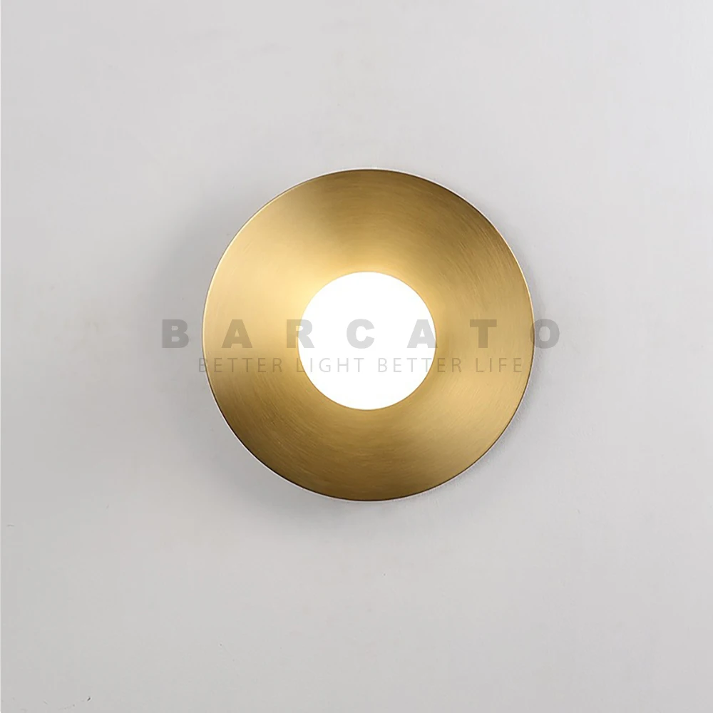 

Indoor LED Wall Lamp Living Room Decor Wall Light Gold/Black Home Lighting Fixture Loft Stair Light Round Ceiling Lamp AC85-265V