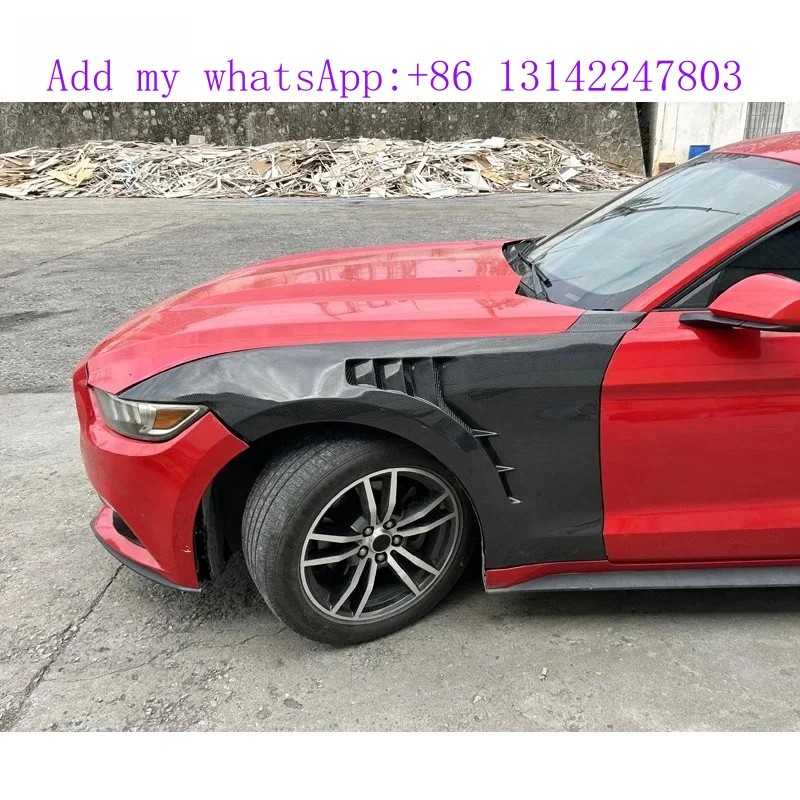 

For 15-17 Carbon Fiber Side Fender Blades, High Quality Air Mouth, Front Bumper Side Guard Decoration