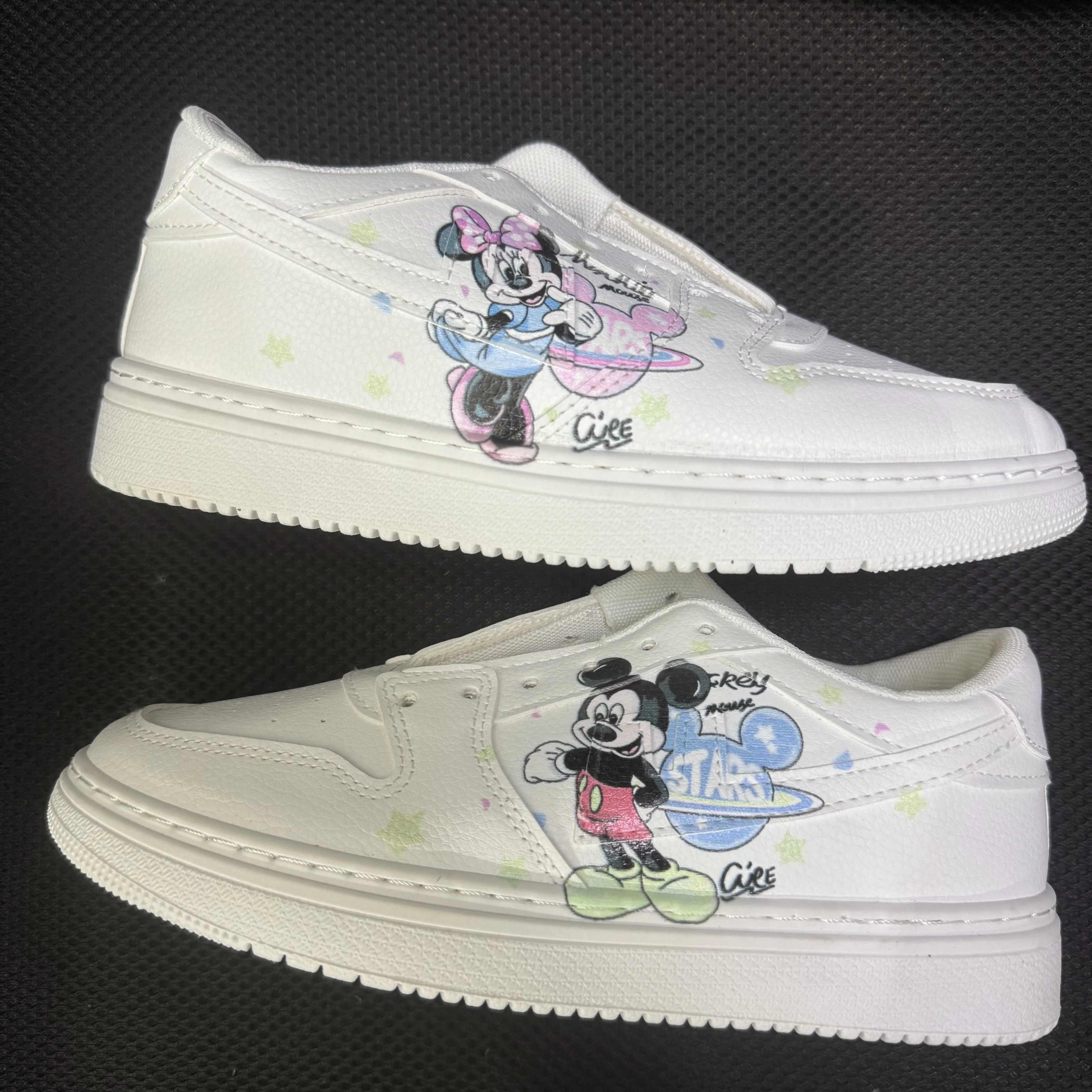 

New cartoon women Mickey Minnie Mouse princess cute Casual shoes non-slip soft bottom sports shoes girl gift eu size 35-44