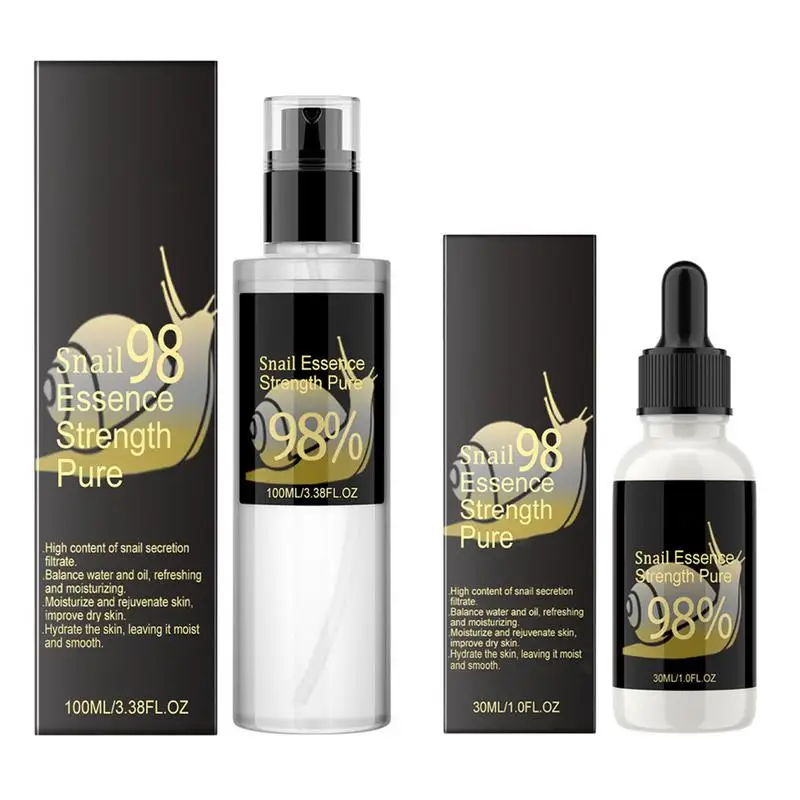 Snail Mucin 98% face serum Skin Care Anti-aging Facial Essence Fades Fine Lines Repair Essence Firming Face Snail Brightens