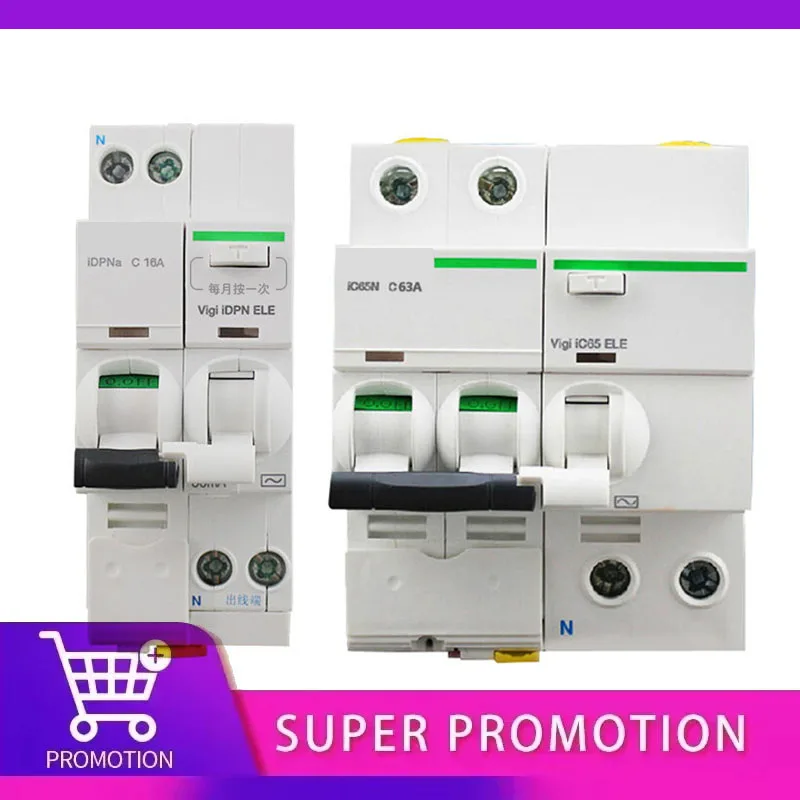 

Schneider Electric MCB iDPNa 1P+N Mini Circuit Breaker with 30mA Leakage Protection Vigi iDPN ELE 6A 10A 16A 20A 25A 32A 40A