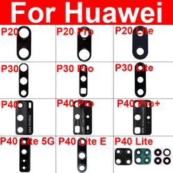 Back Glass Lens For Huawei P20 P30 P40 Lite E P20 30 40 Pro Plus P40lite 5G Glass Rear Camera Lens Glass Sticker Repair Parts