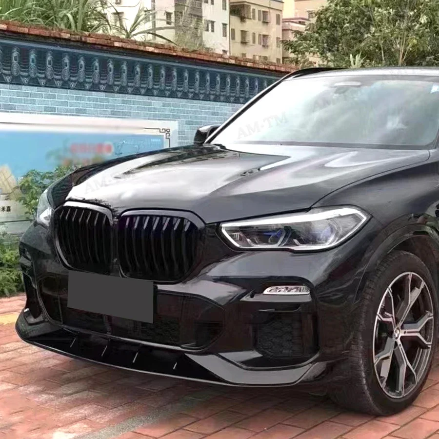

For BMW X5 G05 2019-2023 Carbon Fiber Car Front Bumper Splitter Front Lip Chin Spoiler Diffuser Parts Upgrade Body kit