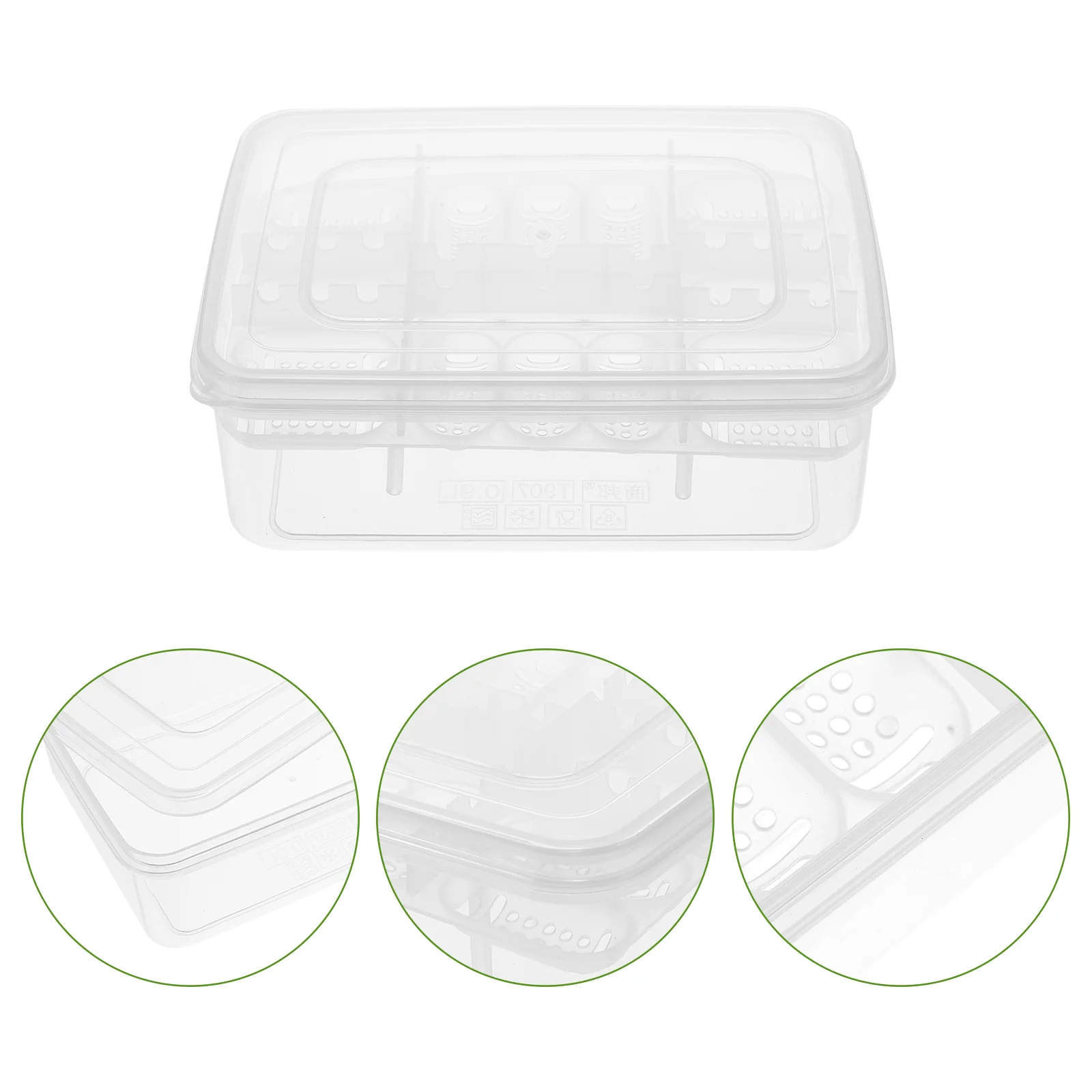 2 Pcs Climbing Pet Incubator for Chicken Eggs Reptile Hatchery Tool 16 Compartment Case Plastic Lizard Supply