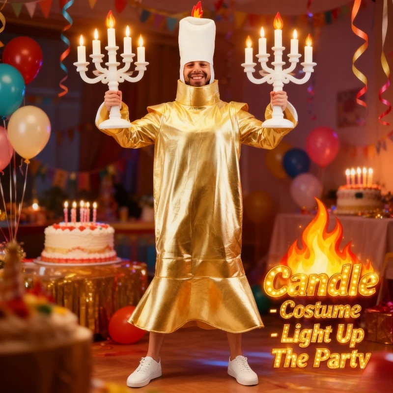 

Новый сценический костюм на Хэллоуин для удовольствия, наряд розыгрыша с подсвеченным ужин