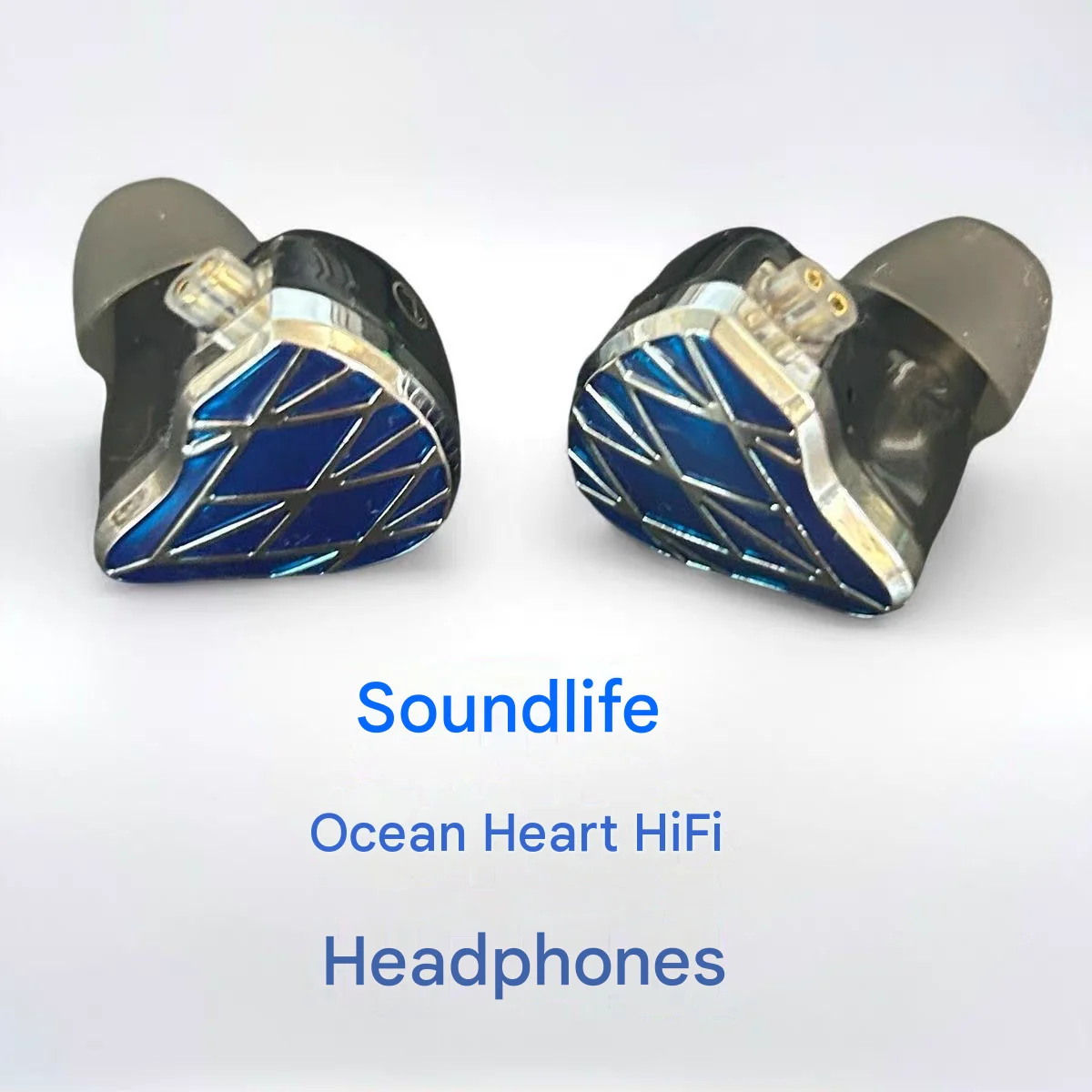 Écouteurs intra-auriculaires dynamiques audiophiles Ocean Heart HiFi, câble de remplacement détachable 0,78 mm 2 broches, qualité sonore premium IEMs